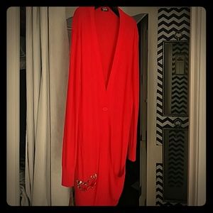 SONIA Sonia Rykiel long, knitted jacket.